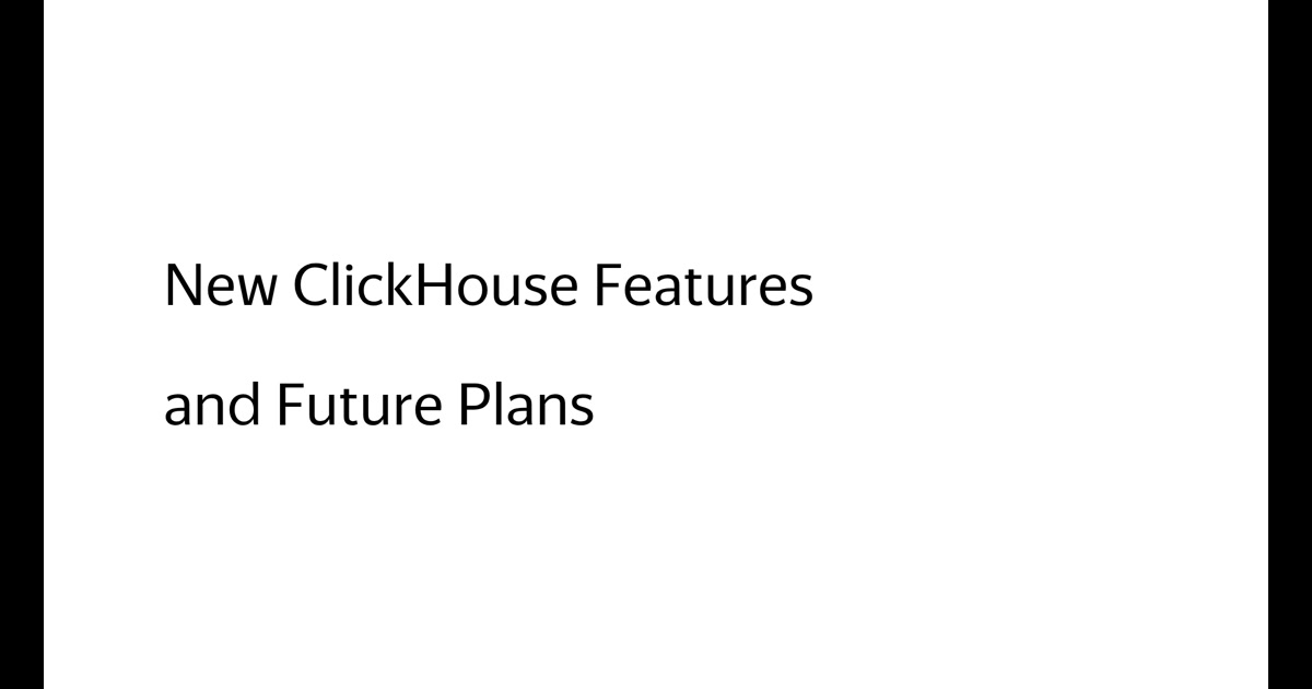 ClickHouse Meetup in Moscow