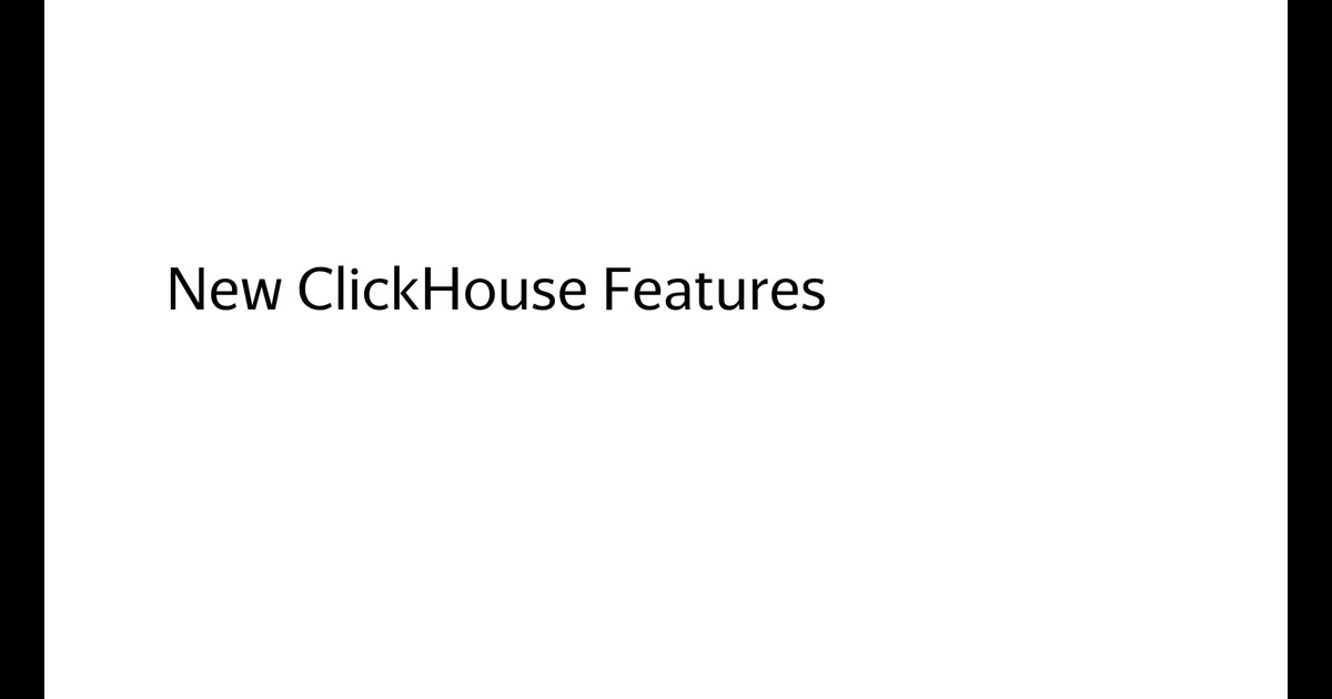 ClickHouse Meetup in Saint Petersburg