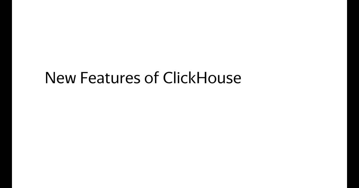 ClickHouse Meetup in Paris