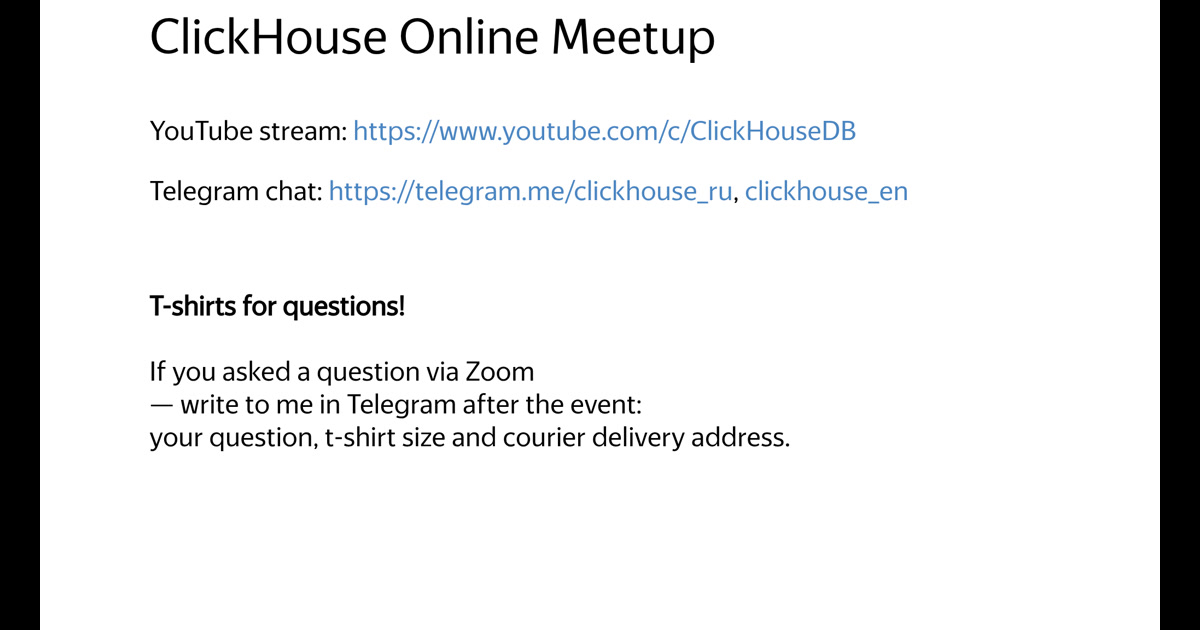 Amazing ClickHouse Features