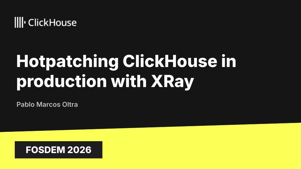 Hotpatching ClickHouse in production with XRay