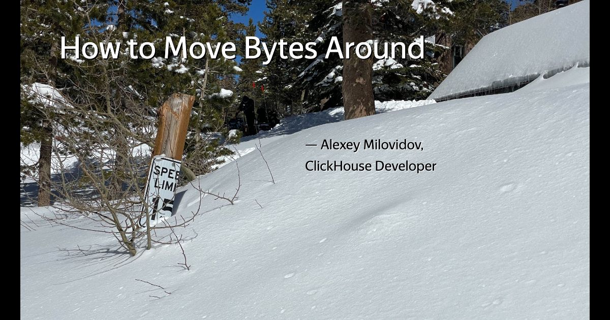 How to Move Bytes Around